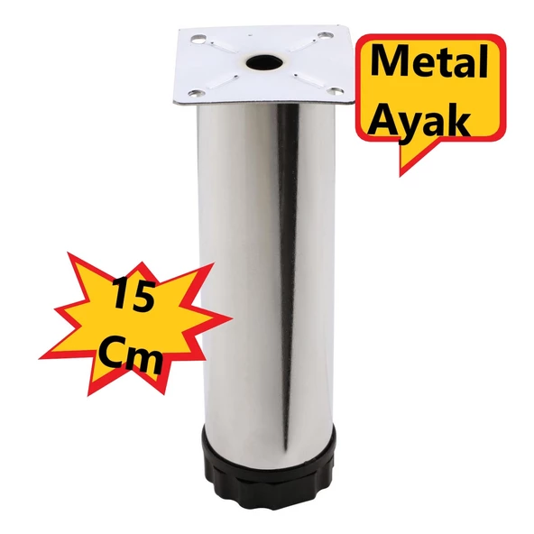 Baza, Yatak, Koltuk, Kanepe, Masa, Puf, Sehpa Tv Ünitesi Ayarlanabilir Metal Ayak 15 Cm