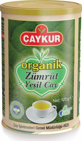 Çaykur Organik Zümrüt Yeşil 125g x 3 ADET