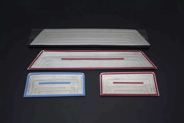 OMSA VW T6 Transporter Krom Kapı Eşiği Taşlı 4 Parça 2015-2019 Arası - 2