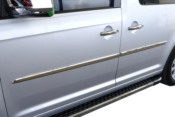 OMSA VW Caddy Minivan Krom Yan Kapı Çıtası 4 Parça 2015-2019 Arası