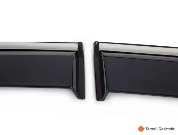 OMSA SunPlex Ford Focus 4 HB/Sedan Kromlu Cam Rüzgarlığı 4 Parça 2018 ve Sonrası - 4