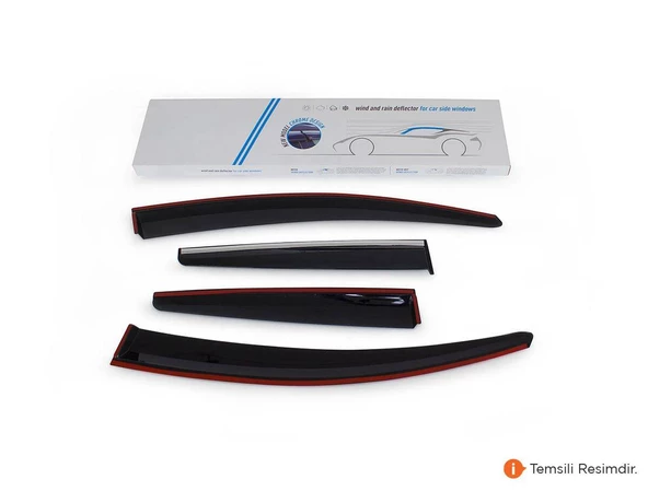 OMSA SunPlex Ford Focus 4 HB/Sedan Kromlu Cam Rüzgarlığı 4 Parça 2018 ve Sonrası - 2