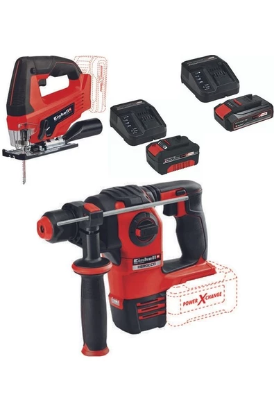 Einhell Herocco 18v Kırıcı Delici Tc-js 18 Dekupaj 2.5+4.0ah Akülü Set