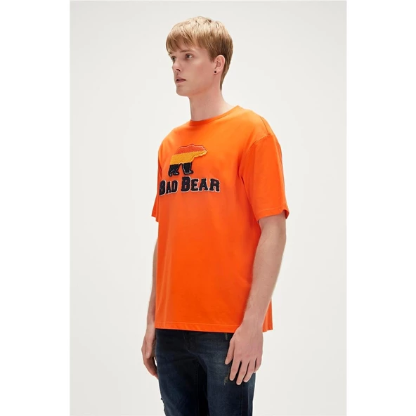Bad Bear Trıpart T-shırt Turuncu 23.01.07.027 - Resim 3
