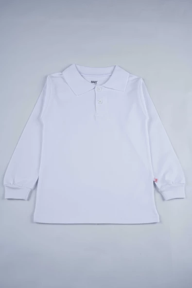 KISA KOL POLO YAKA BEYAZ LAKOS OKUL TİŞÖRTÜ - 2