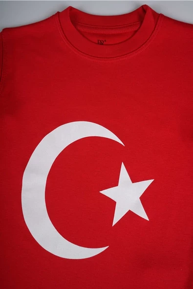 23 NİSAN 19 MAYIS 29 EKİM ATATÜRK TÜRK BAYRAKLI BASKILI MANŞETLİ UZUN KOL PAMUK TİŞÖRT SWEAT - 9