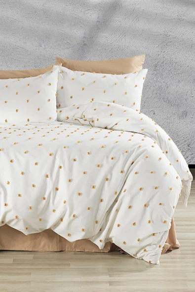 %100 Pamuk Paint Çift Kişilik Nevresim Takımı Seti (6 Parça)