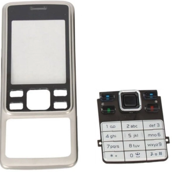 Nokia 6300 Ön Kasa Ve Tuş Takımı Gri Renk (366759877)