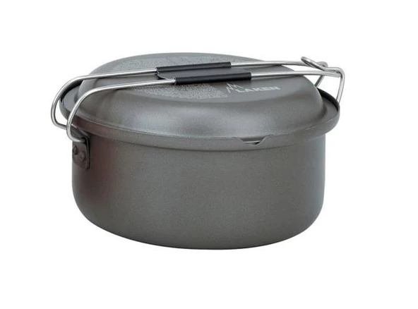 Laken Alüminyum Teflon Kaplama Gıda Saklama Kabı Ø18cm - Gri LK6824
