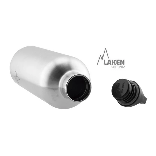 Laken Çelik 18/8 Futura Termos Şişe 0,50L - Mavi LKTE5A - Resim 4