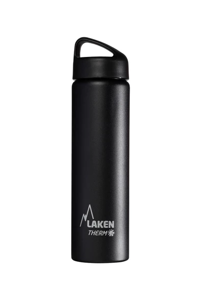 Laken Çelik 18/8 Classic Termos Şişe 1L - Siyah LKTA10N