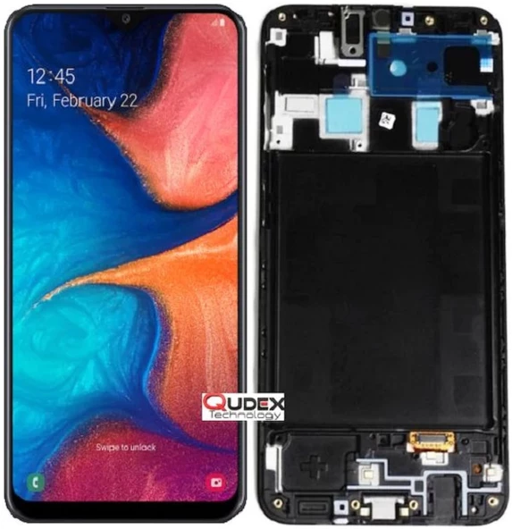Samsung Galaxy A20 Lcd Ekran Dokunmatik Çıtalı (SM-A205)