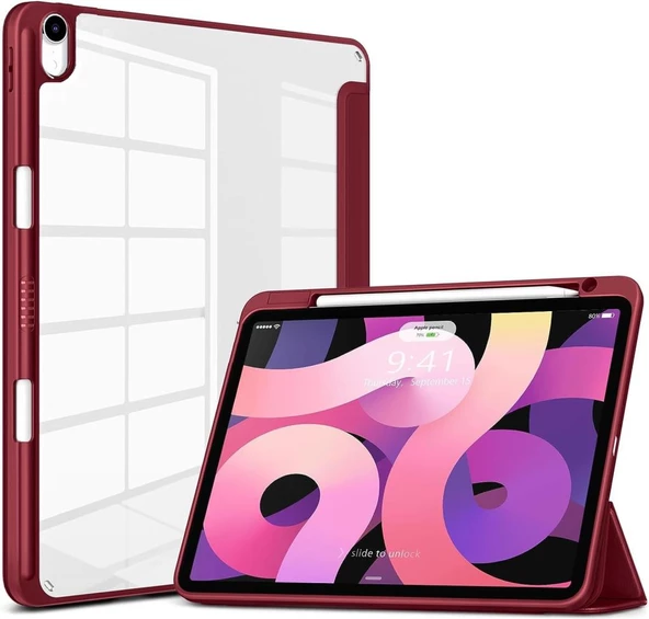 Apple iPad Air 4/5. Nesil 10.9 Kılıf Grafiti Şeffaf Kalem Bölmeli (10.Nesil Değildir) - 6