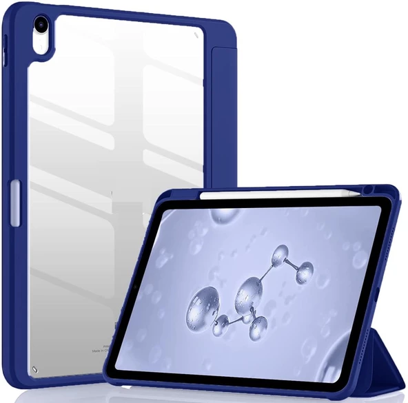 Apple iPad Air 4/5. Nesil 10.9 Kılıf Grafiti Şeffaf Kalem Bölmeli (10.Nesil Değildir) - 8