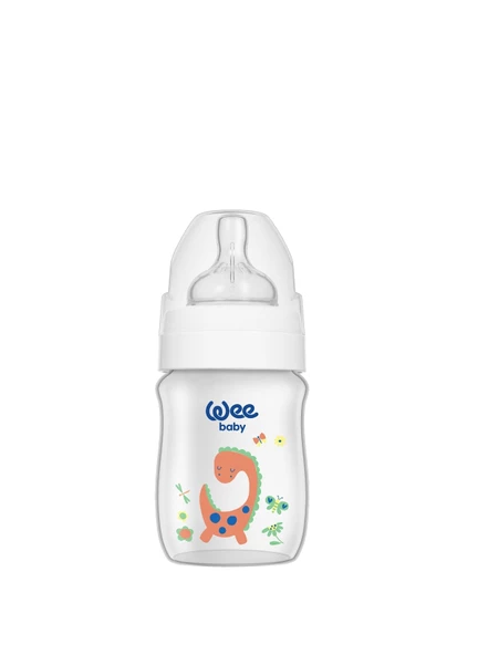 Wee Baby Klasik Plus 135 Geniş Ağızlı PP Biberon 150 ml - Beyaz