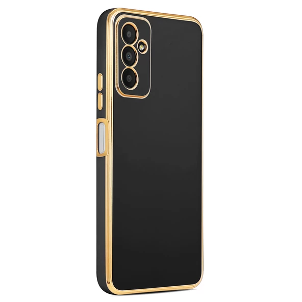 Galaxy M23 Kılıf Zore Bark Kenarları Altın Renk Kılıf - Resim 2