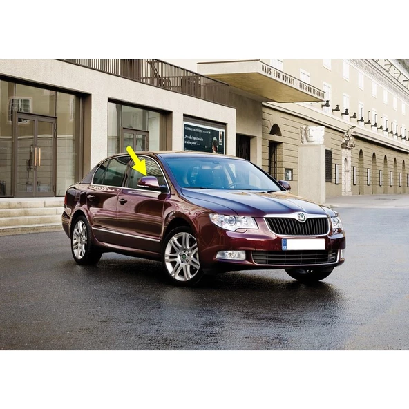 Skoda Superb 2009-2013 Sağ Dış Dikiz Aynası Kapağı 3T0857538