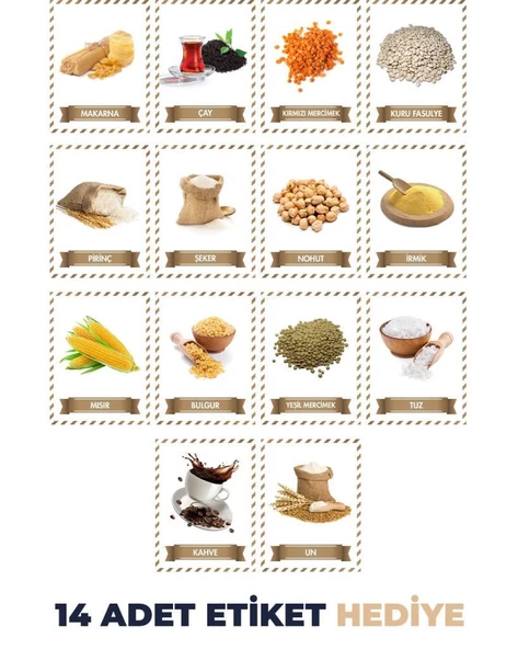 Per Class Organizer Etiketli Saklama Kabı 2 lt 6'lı Set - 5