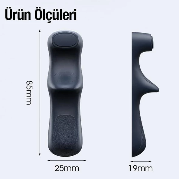 Polham Tüm Tabletlere Uyumlu 2 Adet Parmak Tutucu Oyun Kolu, Yapışkanlı Silikon Gamer Tablet Kolu - 5