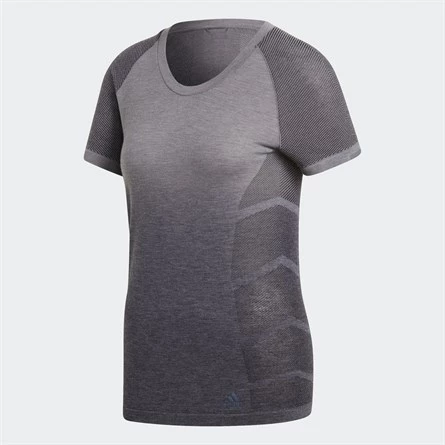 adidas Ultra Wool T W KEÇİ TÜYÜ Kadın Tişört - CF6003 GRİ - 2