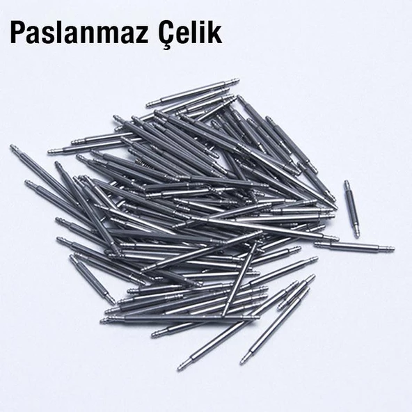 Polham 108 Adet 8mm ve 25mm arası Saat Pimi,Paslanmaz Çelik Yaylı Susta Saat Pimi Değiştirme Aparatı - 4
