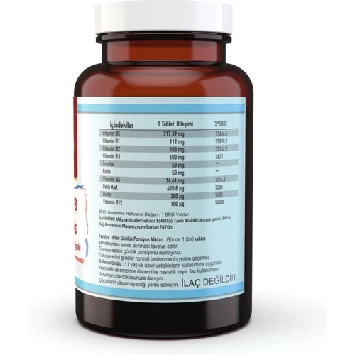 Ncs Vitamin B Complex B Vitaminleri 120 Tablet - Resim 2