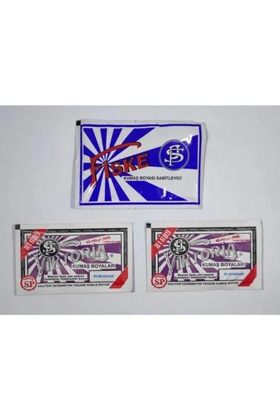 No55 Kumaş Boyası Menekşe Rengi (2 ADET) Boya Sabitleyici Fiske ürün görseli 1