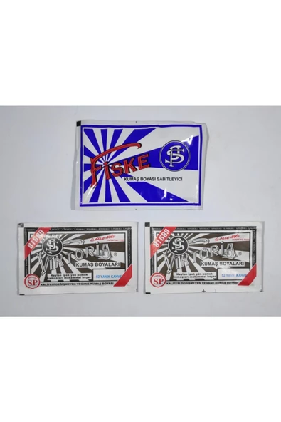 No52 Kumaş Boyası Yanık Kahverengi (2 ADET) Boya Sabitleyici Fiske ürün görseli 1