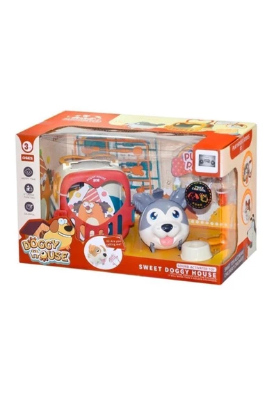 Aya Toys Çocuklar İçin Sesli Köpek Bakım Çantası ve Evi - 9