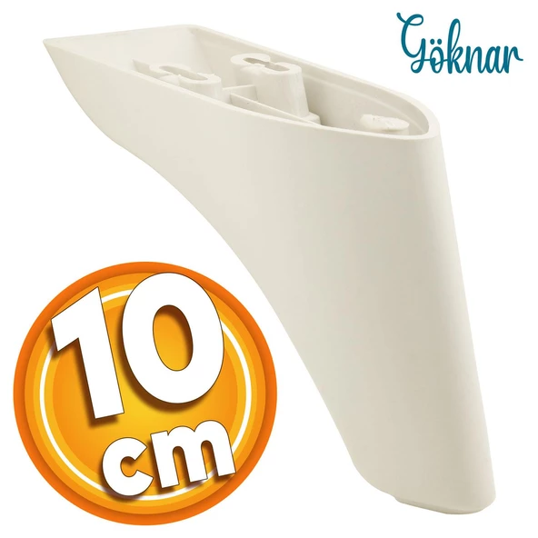 Göknar Lüks Mobilya Kanepe Sehpa Tv Ünitesi Koltuk Ayağı 10 Cm Krem Baza Ayakları