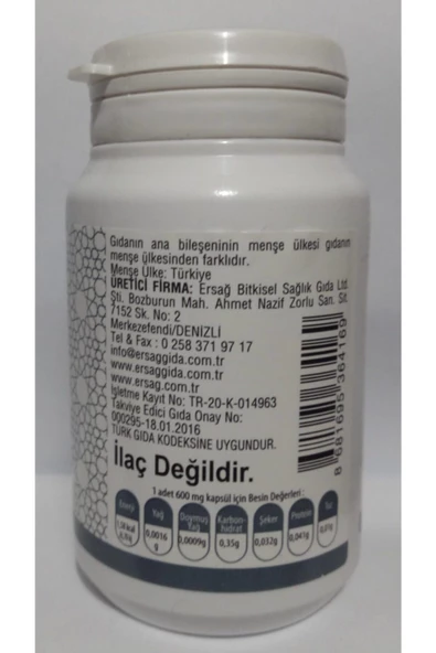 Ersağ Moringa Gıda Takviyesi - Resim 3