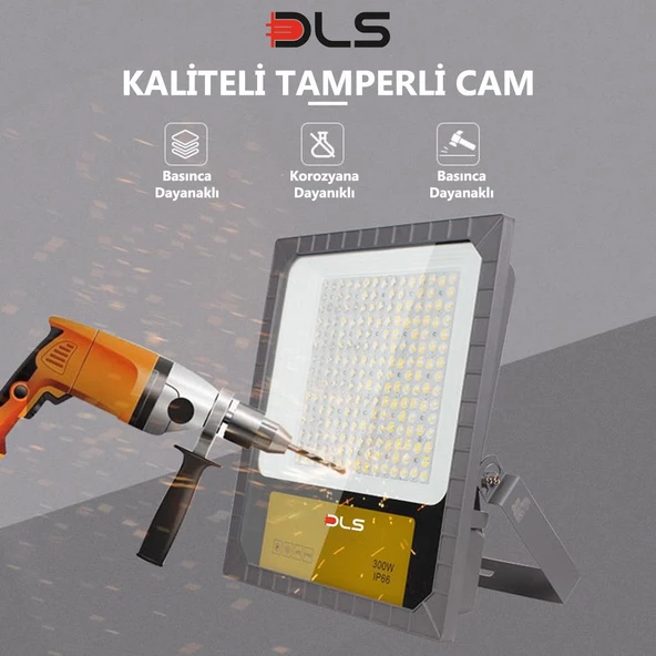 300W Led Projektör Park Bahçe Çevre Site Bina Tabela Dış Mekan Led Lamba - 5
