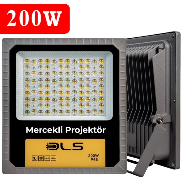 200W Led Projektör Park Bahçe Çevre Site Bina Tabela Dış Mekan Led Lamba