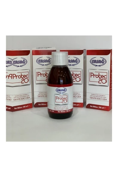 Ersağ Protec20 Tek Ebat Sahil Çamı Sıvı Ekstresi Zerdeçal Tozu Üzüm Çekirdeği Ekstraktı - 2