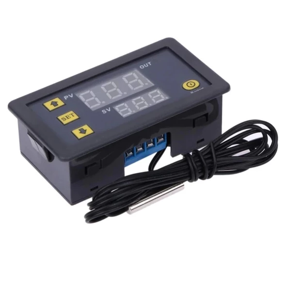 W3230 220V AC Dijital Sıcaklık Kontrol Cihazı LED Ekran Termostat - Resim 5