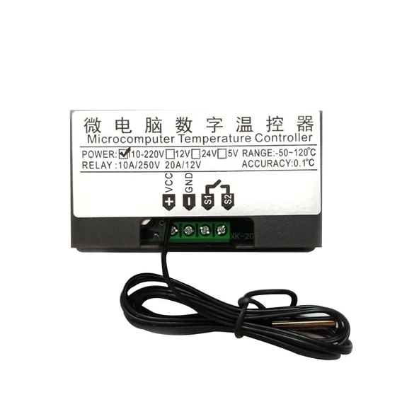 W3230 220V AC Dijital Sıcaklık Kontrol Cihazı LED Ekran Termostat - Resim 7