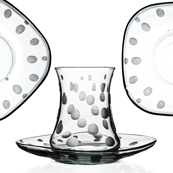 Decocia Kazaan 6 Kişilik 12 Parça Çay Seti 170cc Hotpoint Desenli ürün görseli