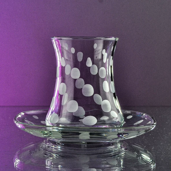 Decocia Kazaan 6 Kişilik 12 Parça Çay Seti 170cc Hotpoint Desenli - Resim 2