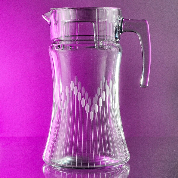 Decocia 1400cc Karabağ Kesme Cam Sürahi Vega Desenli ürün görseli