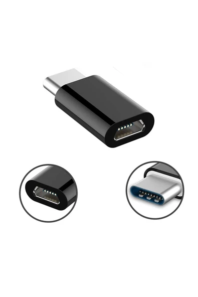 Usb 3.1 Type-C to Mikro Usb Şarj Çevirici Dönüştürücü Adaptör - 5