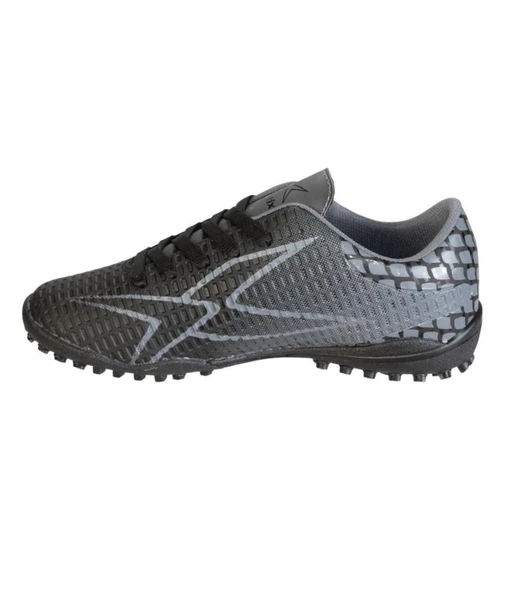KİNETİX Erkek Siyah Gri Halısha Futbol Spor Ayakkabısı. - Resim 3
