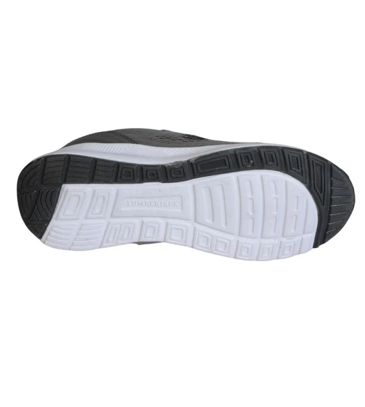 LUMBERJACK Erkek Siyah Gri Fileli Kalın Taban Yürüyüş Koşu Ayakkabısı - Resim 10
