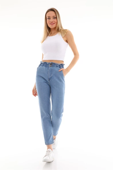 Bayan Yeni Model mom pantolon 4343647 - 4