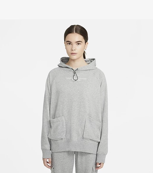 Nike Wmns Nsw Swsh Hoodie Ft CZ8896-063 Oversized Fit