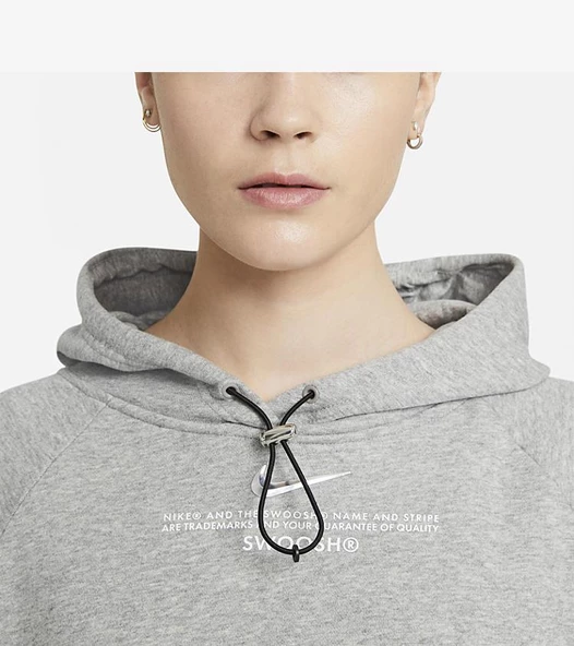 Nike Wmns Nsw Swsh Hoodie Ft CZ8896-063 Oversized Fit - 4