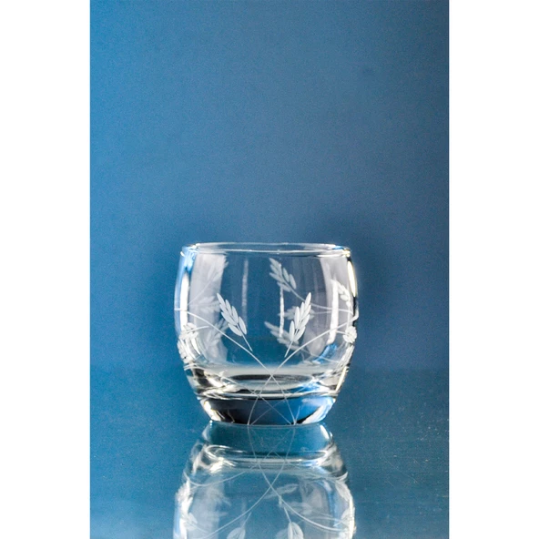 Decocia Pudgy 6 Adet Su ve Meşrubat Bardağı 340cc Sürgün Desenli - Resim 2