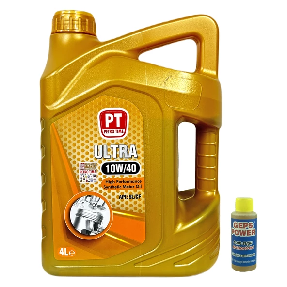 Petro Time 10W-40 Motor Yağı 4 Litre + Cam Suyu Konsantresi 80 ML