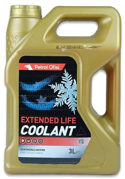 Petrol Ofisi Extendend Life Coolant Kırmızı Konsantre Antifriz 3 Litre