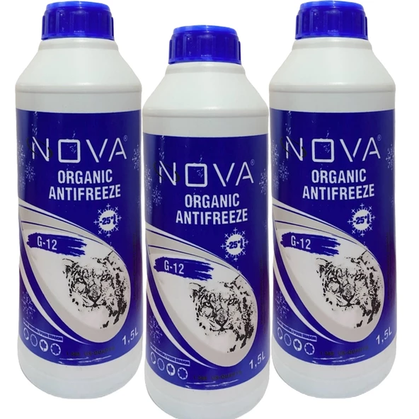 Nova -25 Derece Yeşil Antifriz 1.5 Litre (3 ADET)