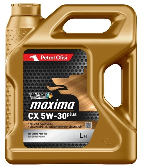 Petrol Ofisi Maxima Cx 5w-30 5 Litre Partiküllü DPF Motor Yağı